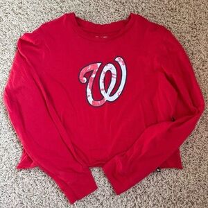 Washington Nationals Baseball Red Cotton Shirt
